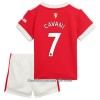 Conjunto (Camiseta+Pantalón Corto) Manchester United Edinson Cavani 7 Primera Equipación 2021/22 - Niño